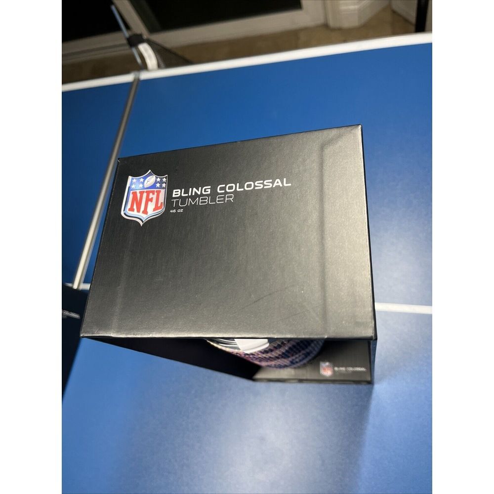 NEW! NFL Bling Colossal Rhinestone Tumbler / Chicago Bears Licensed 46 OZ - Picture 4 of 5